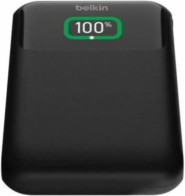 Alt view image 4 of 12 - Belkin 65W 3-port USB Power Bank w/ Digital Display - 20K mAh - 2xUSB-C, 1xUSB-A - Portable Charger - w/ USB-C to USB-C Cable - Black - For Universal, Smartphone, Tablet PC, Notebook, iPad, iPad Pro,