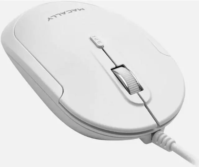 Alt view image 7 of 10 - Macally USB-C Optical Quiet Click Mouse for Mac/PC White UCDYNAMOUSEW