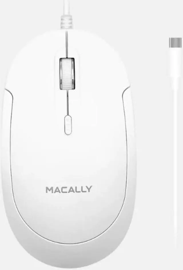 Alt view image 10 of 10 - Macally USB-C Optical Quiet Click Mouse for Mac/PC White UCDYNAMOUSEW