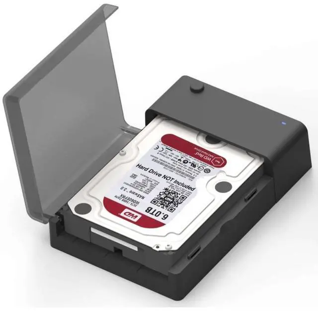 Alt view image 14 of 15 - SABRENT EC-DFFN 2.5" & 3.5" SATA USB 3.0 USB 3.0 to SATA External Hard Drive Lay-Flat Docking Station with Built-in Cooling Fan