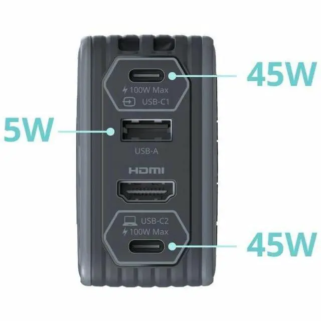 Alt view image 15 of 16 - AverMedia GC313ProBLACK Elite Go Capture Card for Streaming Portable Charger Fast Charging USB C, TV Docking Station Compatible wi/ iPhone, iPad, Laptop (BLACK)