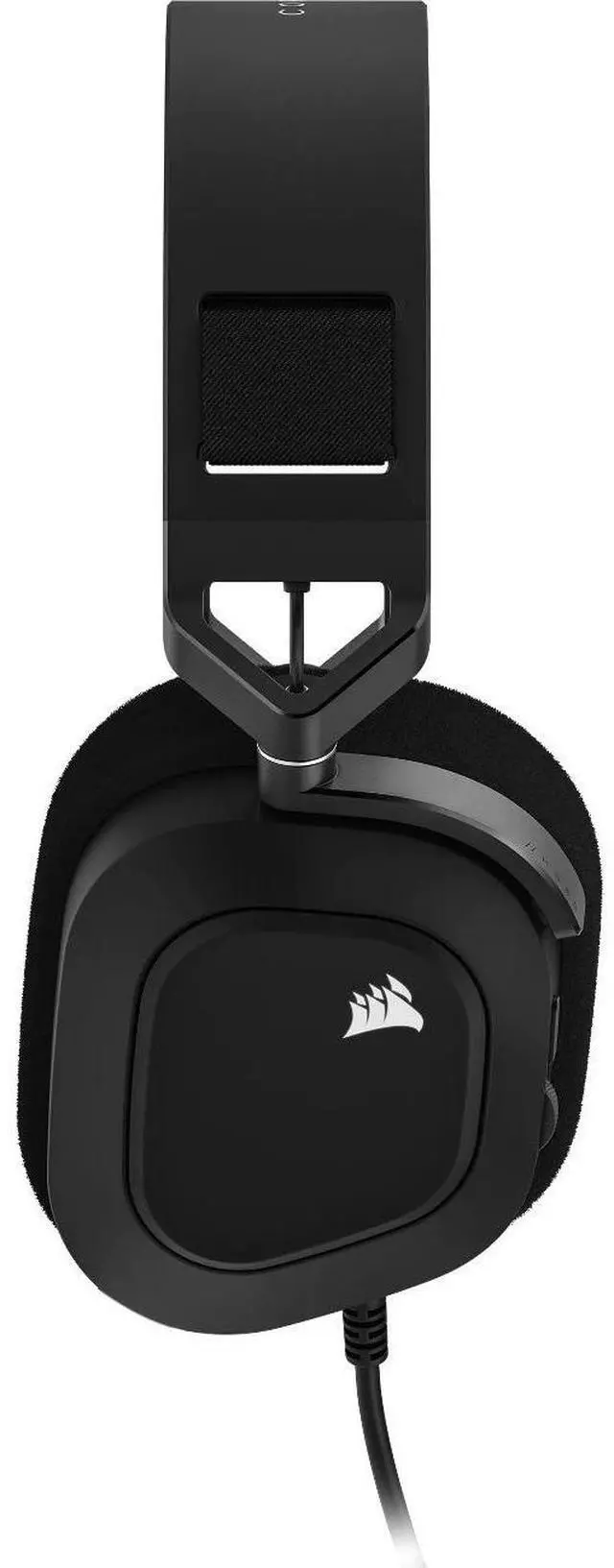 Alt view image 6 of 14 - Corsair HS80 RGB USB Wired Gaming Headset - Carbon - Stereo - USB Type A - Wired - 32 Kilo Ohm - 20 Hz to 40 kHz - On-ear, Over-the-head - Binaural - Ear-cup - 5.91 ft Cable - Omni-directional Microph