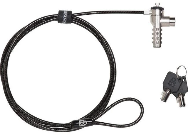 Alt view image 4 of 10 - Kensington Master Keyed Combination Laptop Lock - 4-wheel - Silver - Steel - 6 ft - For Notebook