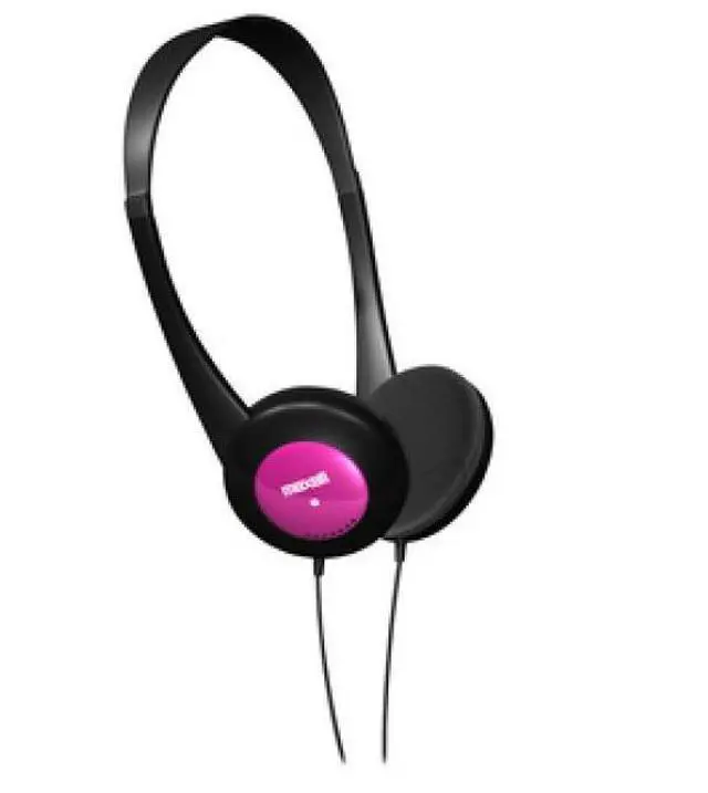 Alt view image 6 of 6 - Maxell Kids Safe Headphones Pink and Blue End Caps Included in Factory Packaging