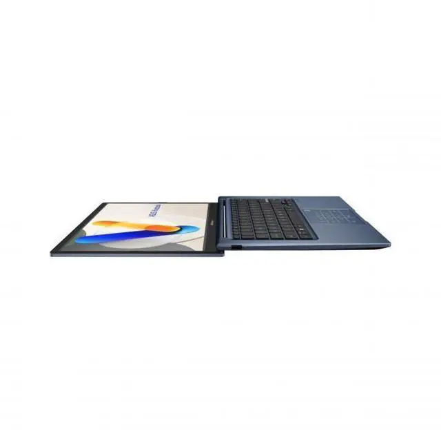 Alt view image 6 of 8 - ASUS Vivobook 14" FHD Laptop Intel Core 5 120U 8GB RAM 512GB SSD Quiet Blue with Wired Optical Black Mouse + Black Backpack