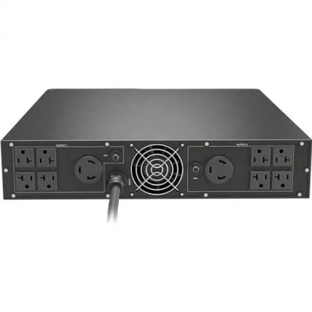 Alt view image 10 of 10 - Vertiv Liebert TDU - 3440VA/3440W 120VAC|Step Down Transformer/Voltage Converter - 3440VA |2U Rack Tower |Forced Air Cooling | 10 NEMA oulets | UL cUL | 94% AC-AC Efficiency - TDU3500RTL620