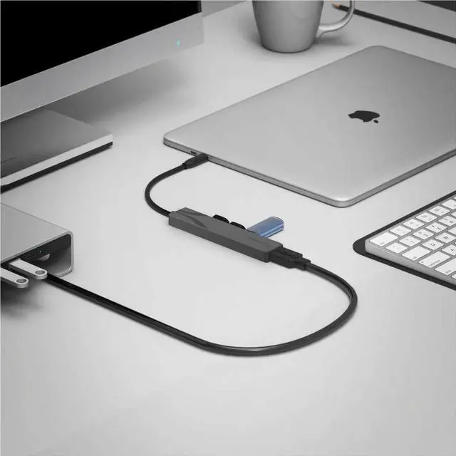 Alt view image 9 of 14 - SABRENT Multi-Port USB-C Hub with Power Delivery and HDMI Out, 3 USB A Ports [HB-SHPU]
