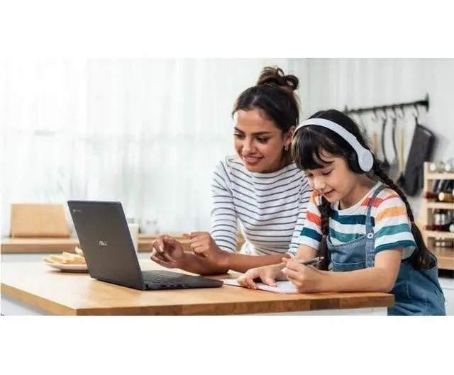 Alt view image 2 of 9 - Asus Chromebook CZ11 CZ1104CM2A-YZ84T 11.6" Rugged Chromebook - HD - Octa-core (ARM Cortex A76 + Cortex A55) - 8 GB - 64 GB Flash Memory - Mineral Gray - MediaTek Kompanio 520 Chip - 1366 x 768 -