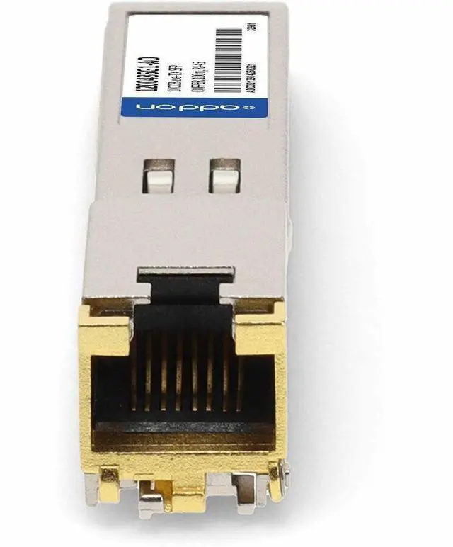 Alt view image 2 of 7 - AddOn AdTran 1200485G1 Compatible TAA Compliant 10/100/1000Base-TX SFP Transceiver [Copper, 100m, RJ-45] (1200485g1-ao)