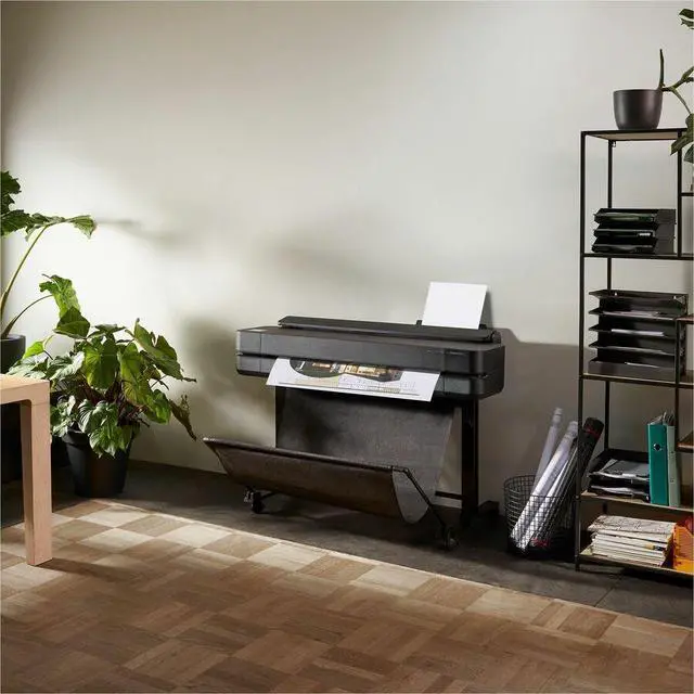 Alt view image 4 of 7 - HP Designjet T650 A0 Inkjet Large Format Printer - Includes Printer - 36" Print Width - Color - 25 Second Color Speed - 2400 x 1200 dpi - 1 GB - USB - Ethernet - Wireless LAN - Wi-Fi Direct - Pri