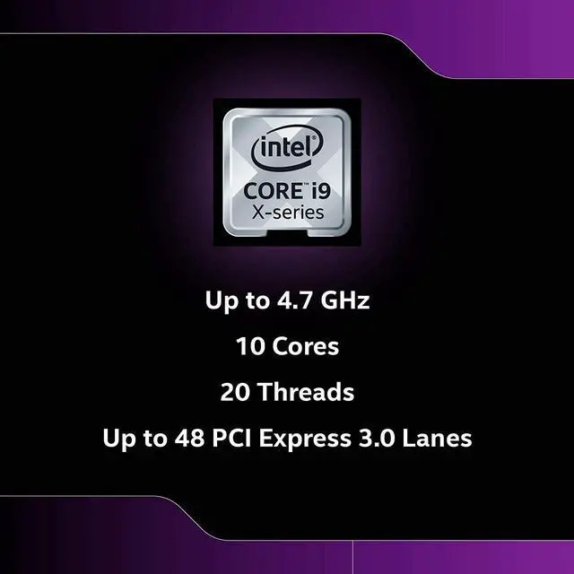 Alt view image 3 of 6 - Intel Core i9-10900X - Core i9 10th Gen Cascade Lake 10-Core 3.7 GHz LGA 2066 165W None Integrated Graphics Desktop Processor - BX8069510900X