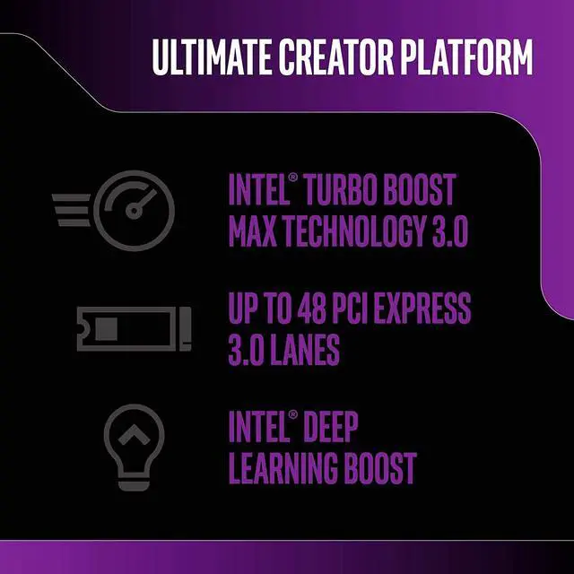 Alt view image 4 of 6 - Intel Core i9-10900X - Core i9 10th Gen Cascade Lake 10-Core 3.7 GHz LGA 2066 165W None Integrated Graphics Desktop Processor - BX8069510900X