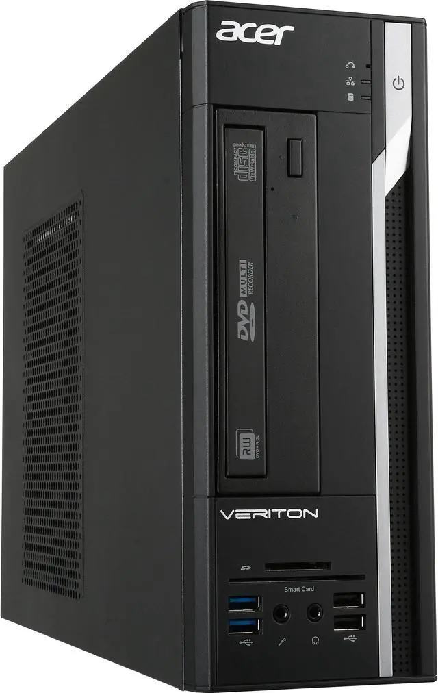 Alt view image 2 of 5 - Acer Veriton X2640G Desktop Computer - Intel Pentium G4560 3.50 GHz - 4 GB DDR4 SDRAM - 1 TB HDD - Windows 10 Pro 64-bit