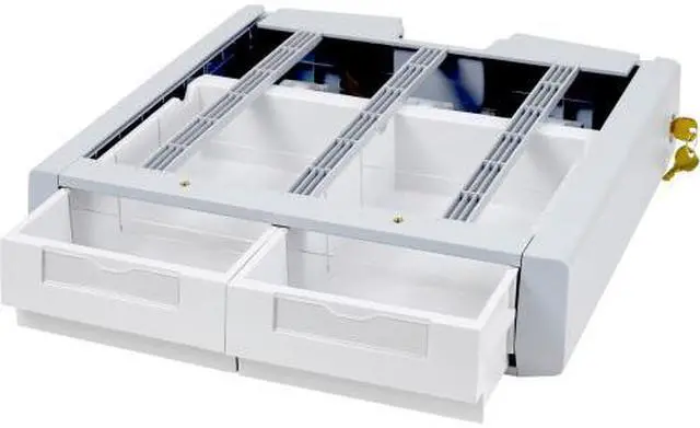 Alt view image 3 of 6 - Ergotron SV Supplemental Storage Drawer, Double - 18" Length x 18" Width x 6.5" Height - Gray,