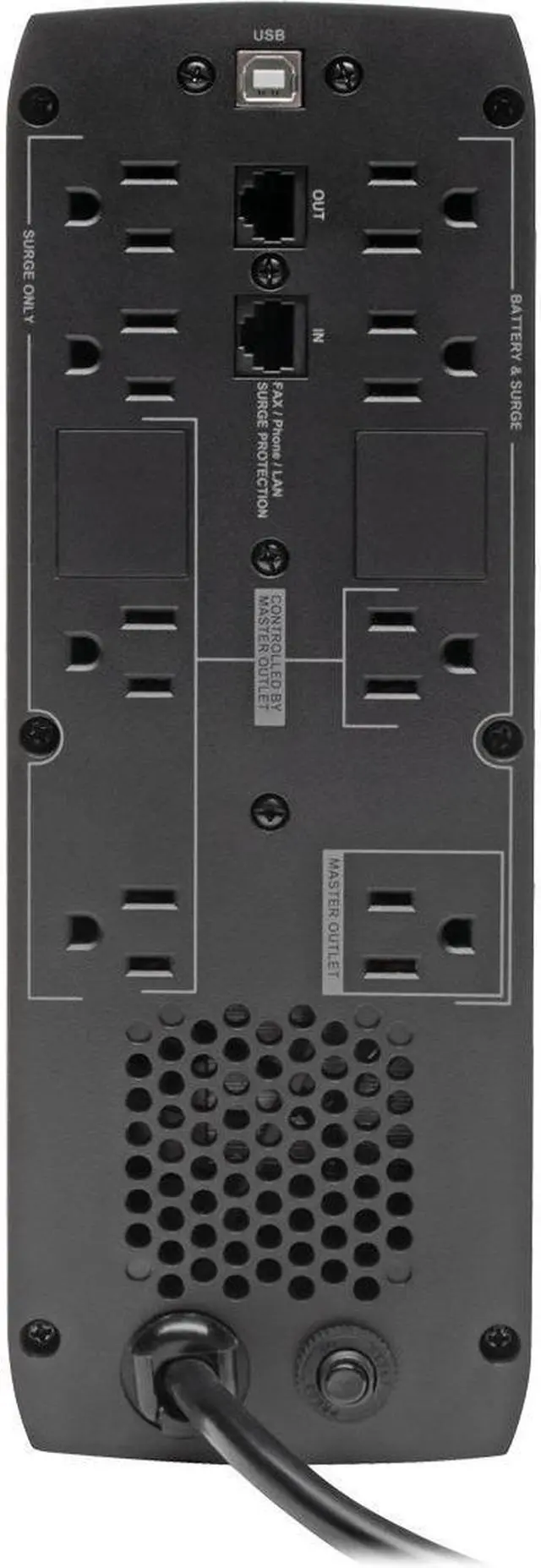 Alt view image 3 of 17 - Tripp Lite ECO1500LCD 1440 VA 900 Watts 10 Outlet Line Interactive UPS with USB