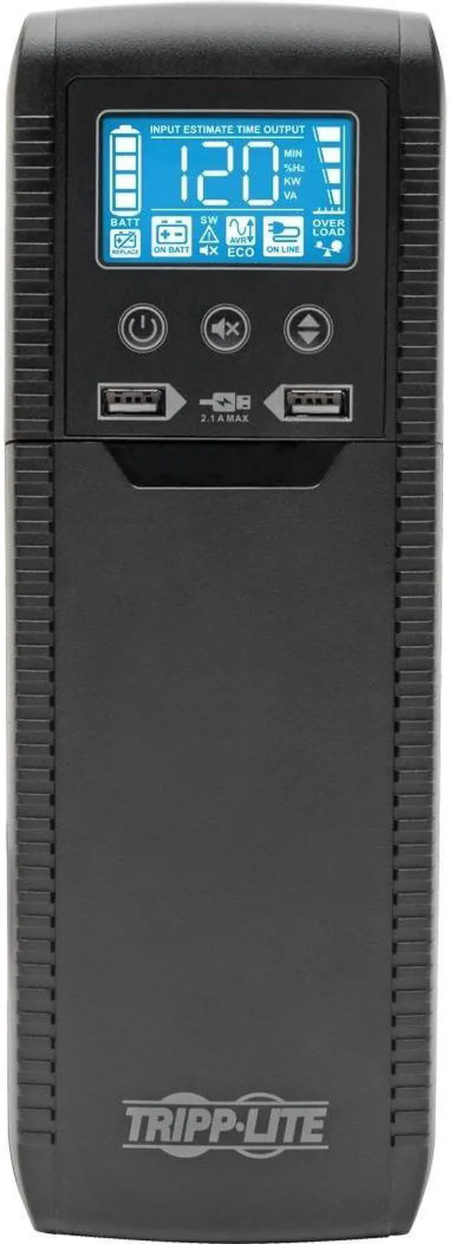 Alt view image 6 of 17 - Tripp Lite ECO1500LCD 1440 VA 900 Watts 10 Outlet Line Interactive UPS with USB