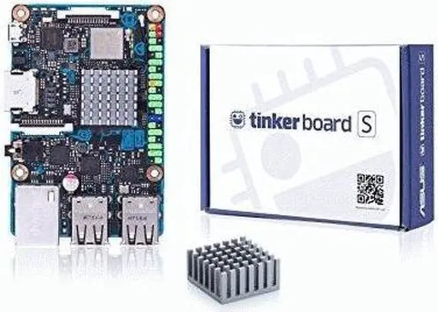 Alt view image 10 of 20 - ASUS Tinker Board S Quad-Core 1.8GHz SoC 2GB RAM 16GB eMMC Storage GB LAN Wi-Fi & GPIO Connectivity Motherboard