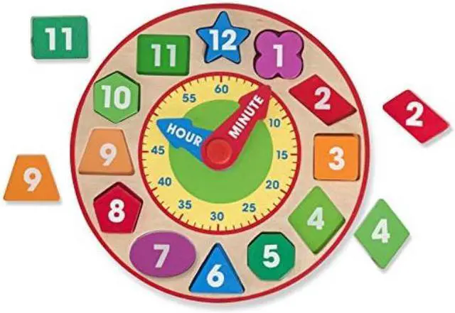 Alt view image 10 of 19 - Melissa & Doug Shape Sorting Clock - Wooden Educational Toy