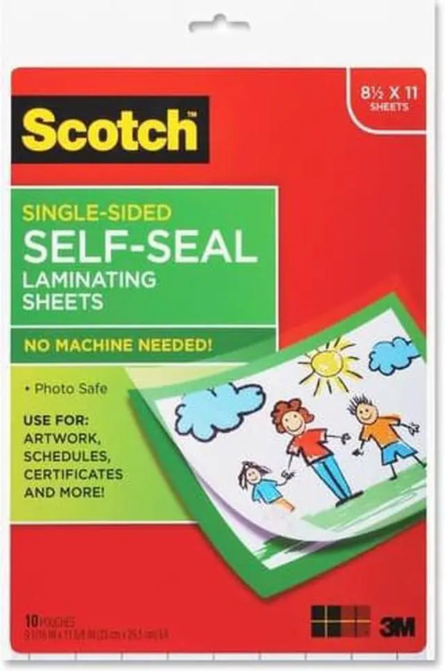 Alt view image 9 of 12 - Self-Sealing Laminating Sheets, 6.0 mil, 8 1/2 x 11, 10/Pack