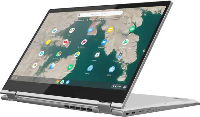 Alt view image 6 of 20 - Lenovo Chromebook C340-15 81T90002UX 15.6" Touchscreen 2 in 1 Chromebook - 1920 x 1080 - Core i3 i3-8130U - 4 GB RAM - 64 GB Flash Memory - Mineral Gray - Chrome OS - Intel UHD Graphics 620 - In-