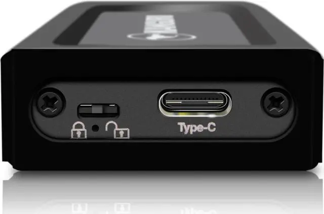 Alt view image 2 of 17 - Kanguru UltraLock USB-C M.2 NVMe External Solid State Drive U3NVMWP1T