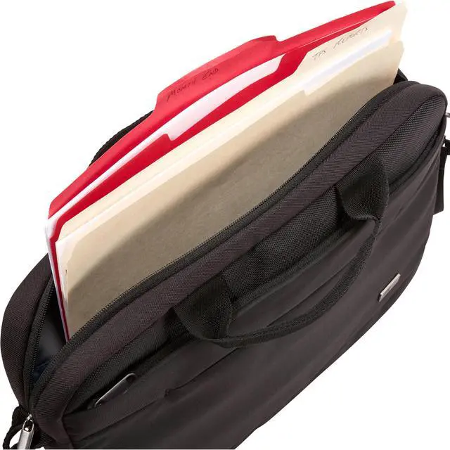 Alt view image 2 of 16 - CASE LOGIC-PERSONAL & PORTABLE 3203986 ADVA114 BLACK ADVANTAGE ATTACHE