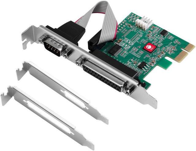 Alt view image 5 of 7 - SIIG Single Serial Port/RS-232 and Single Parallel Port PCIe Card JJ-E20311-S1