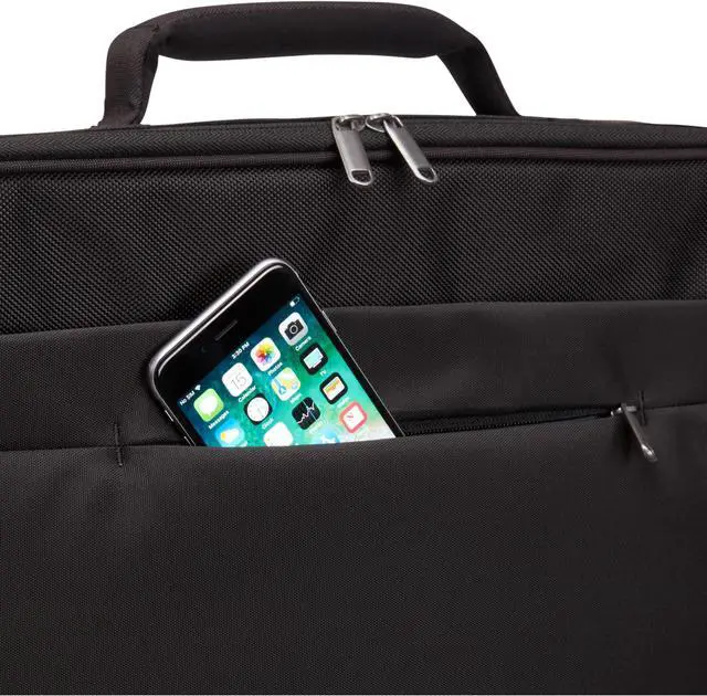 Alt view image 8 of 14 - Case Logic Advantage 17.3" Laptop Briefcase-Black