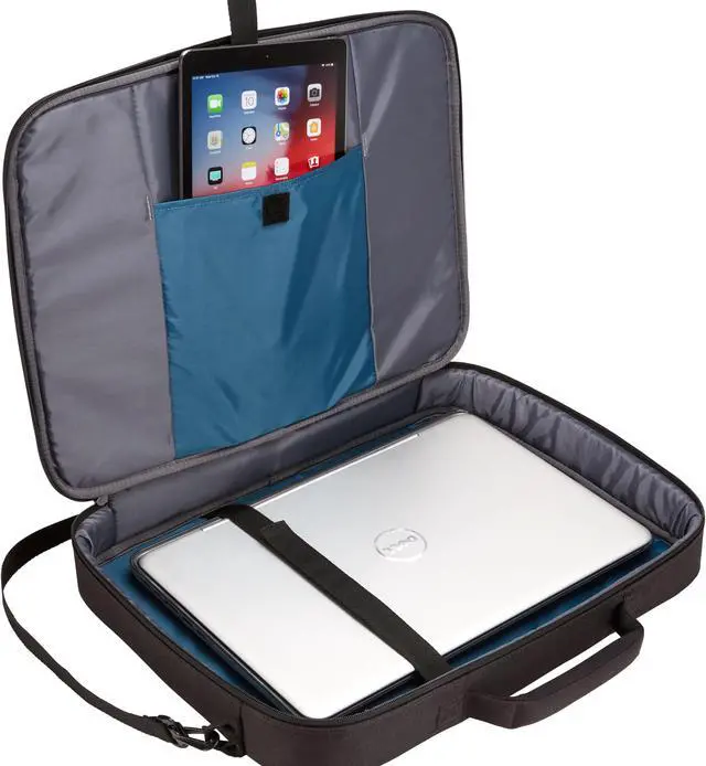 Alt view image 6 of 14 - Case Logic Advantage 17.3" Laptop Briefcase-Black