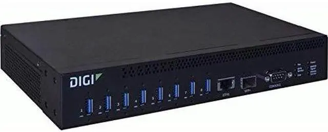 Alt view image 3 of 6 - Digi International AW08-G300 AnywhereUSB 8 Plus, Remote USB 3.1 Hub with 8 Type A USB Connector Networking Modules