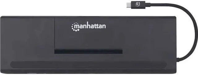 Alt view image 6 of 20 - Manhattan Usb-C 11-In-1 Triple-Monitor Docking Station With Mst
