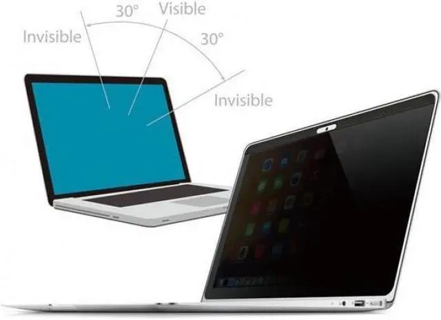 Alt view image 3 of 16 - StarTech 15" Magnetic Anti Blue Light MacBook Privacy Filter PRIVSCNMAC15