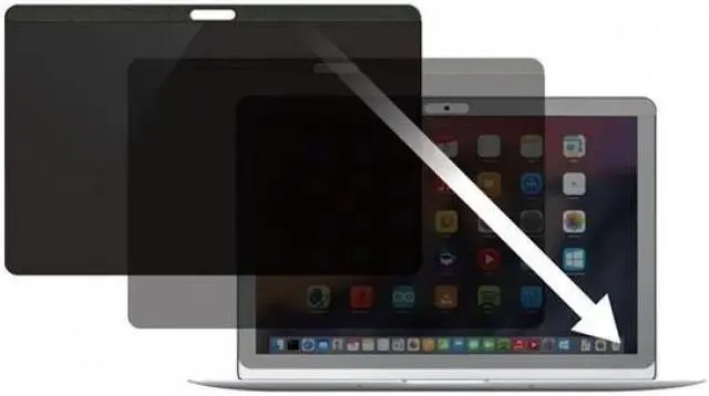 Alt view image 4 of 16 - StarTech 15" Magnetic Anti Blue Light MacBook Privacy Filter PRIVSCNMAC15
