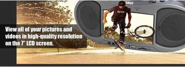 Alt view image 8 of 11 - Naxa NDL-256 7 Bluetooth DVD Player