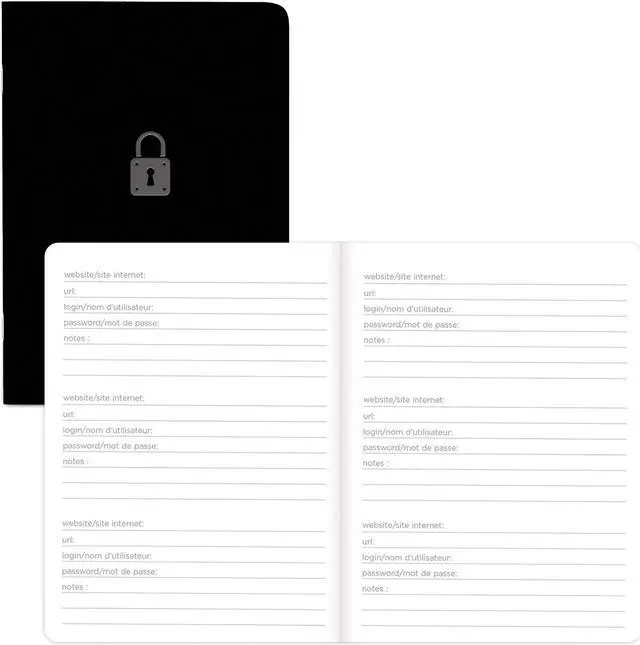 Alt view image 2 of 2 - Rediform Password Notebook