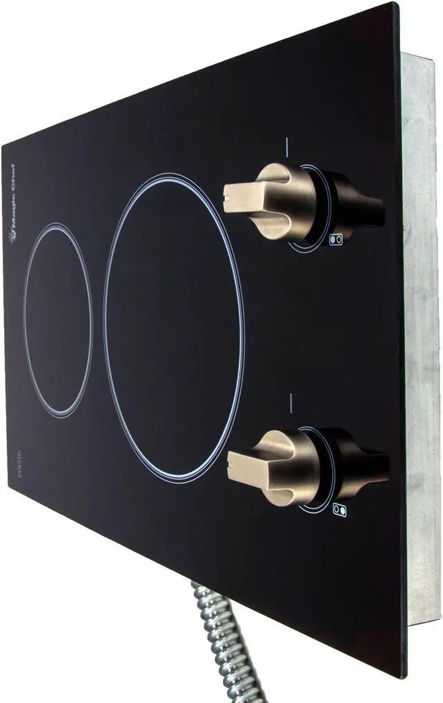 Alt view image 2 of 10 - Magic Chef 12-Inch Electric Cooktop 120V MCSCTE12BG2