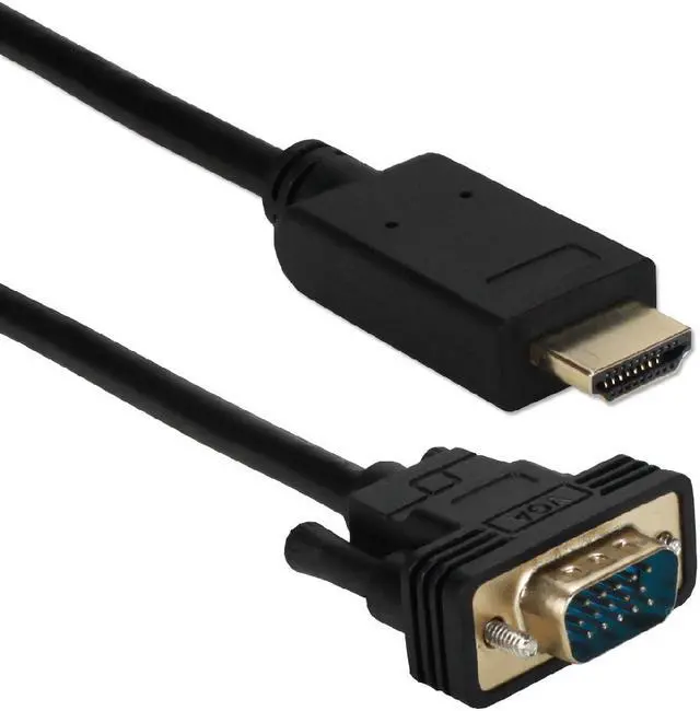 Alt view image 2 of 5 - QVS 3ft HDMI to VGA Video Converter Cable