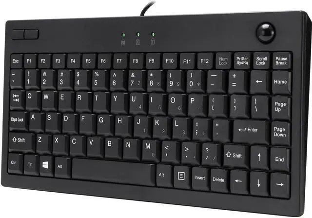 Alt view image 3 of 3 - Adesso AKB-310UB EasyTrack 310 - Mini Trackball keyboard