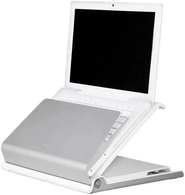 Alt view image 2 of 2 - Humanscale L6 Standing Desk Laptop Stand, White & Silver