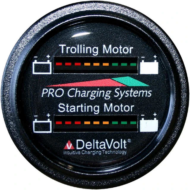Alt view image 3 of 3 - Dual Pro Battery Fuel Gauge - Marine Dual Read Battery Monitor - 12V/36V System - 15' Battery Cable