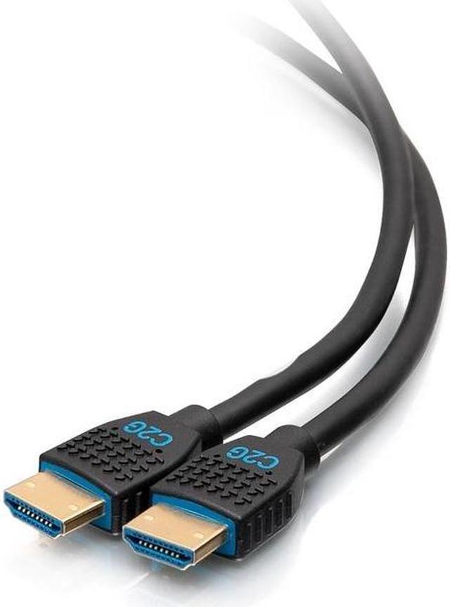 Alt view image 2 of 11 - C2G C2G10376 3 ft. Black Performance Series Ultra Flexible High Speed HDMI Cable - 4K 60Hz In-Wall, CMG (FT4) Rated Male to Male