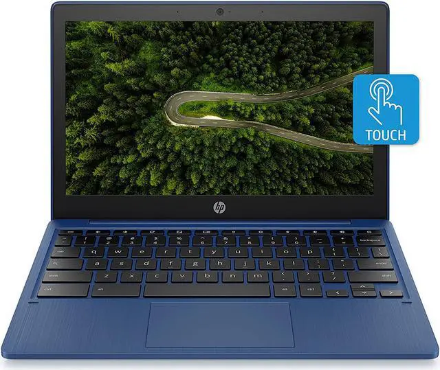 Alt view image 13 of 20 - HP Chromebook 11a-na0060nr 11.6-in HD Touch 4GB 32GB Indigo Blue