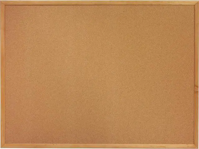 Alt view image 2 of 8 - Lorell Cork Board 3'x2' Oak Frame 19767