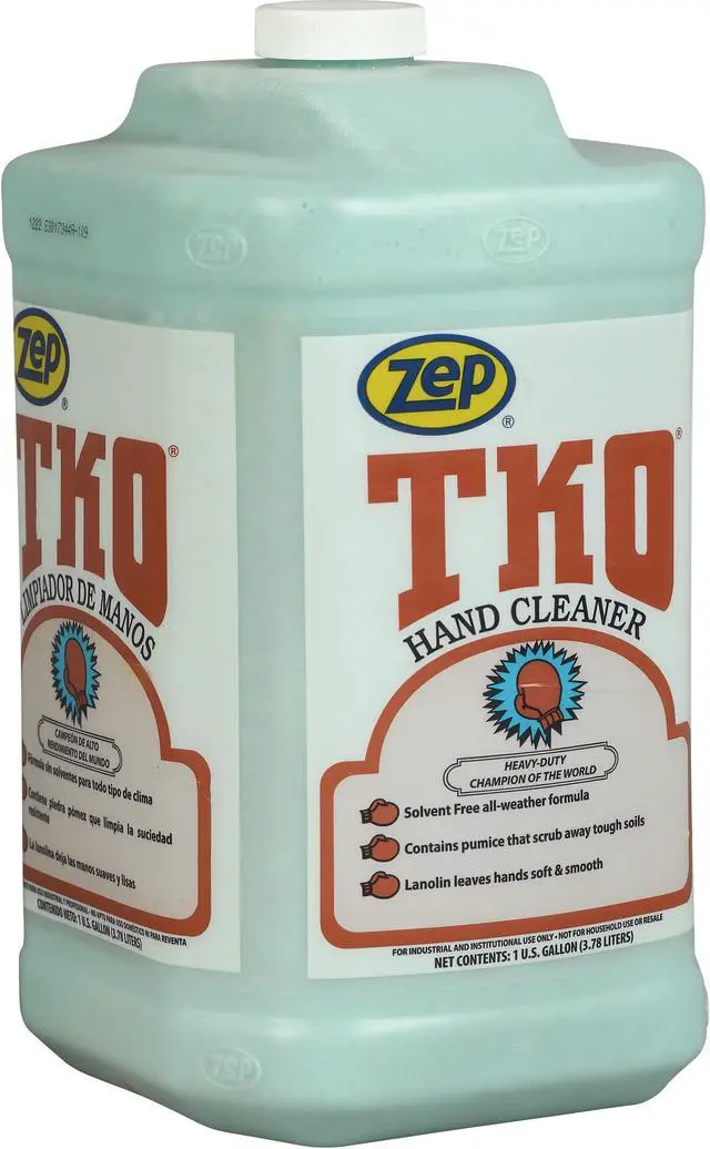 Alt view image 2 of 8 - ZEP R54824 TKO Heavy Duty Hand Cleaner, Lemon-Lime, Blue/Green, 1 Gal. Bottle