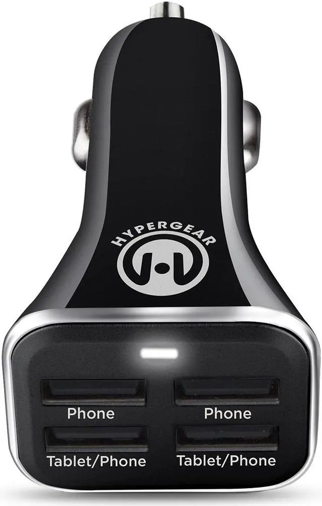 Alt view image 7 of 8 - HyperGear High-Power Quad USB 6.8A Car Charger