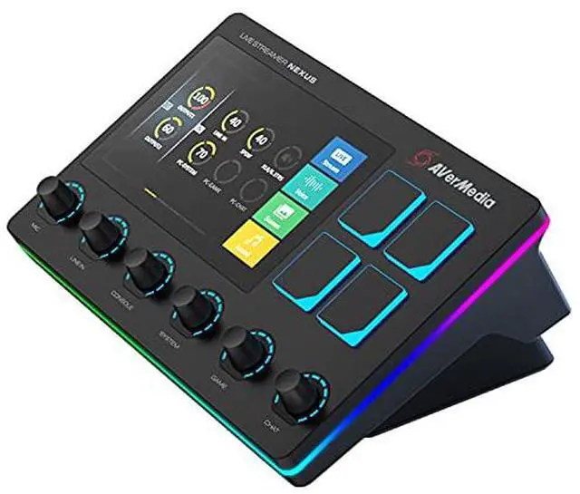 Alt view image 2 of 7 - AVerMedia Live Streamer Nexus 6 Track Audio Mixer AX310