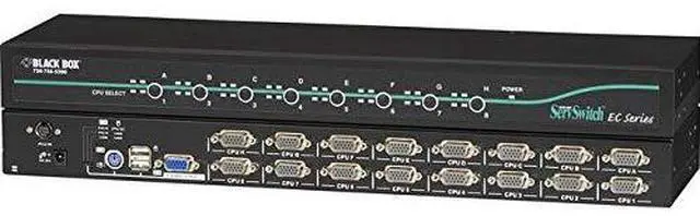 Alt view image 7 of 9 - Black Box EC Series KVM Switch for PS/2 or USB Servers and PS/2 or USB Consoles - 16-Port