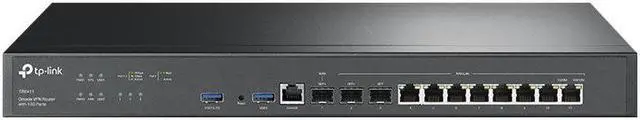 Alt view image 6 of 16 - TP-Link ER8411 | Enterprise Wired 10G VPN Router | Up to 10 WAN Ports | High Network Capacity | SPI Firewall | Omada SDN Integrated | Load Balance | Lightning Protection |