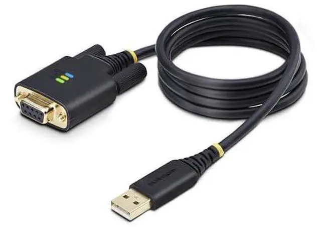 Alt view image 2 of 2 - StarTech 3ft (1m) USB to Null Modem Serial Adapter Cable 1P3FFCNB-USB-SERIAL
