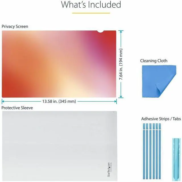 Alt view image 2 of 2 - StarTech 15.6-inch 16:9 Gold Laptop Privacy Screen 156G-PRIVACY-SCREEN